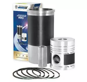 Поршнева група ЮМЗ Д-65 у комплекті (гільза, поршень, кільця, палець, РТІ) Поршнева група ЮМЗ Д-65 у комплекті (гільза, поршень, кільця, палець, РТІ)